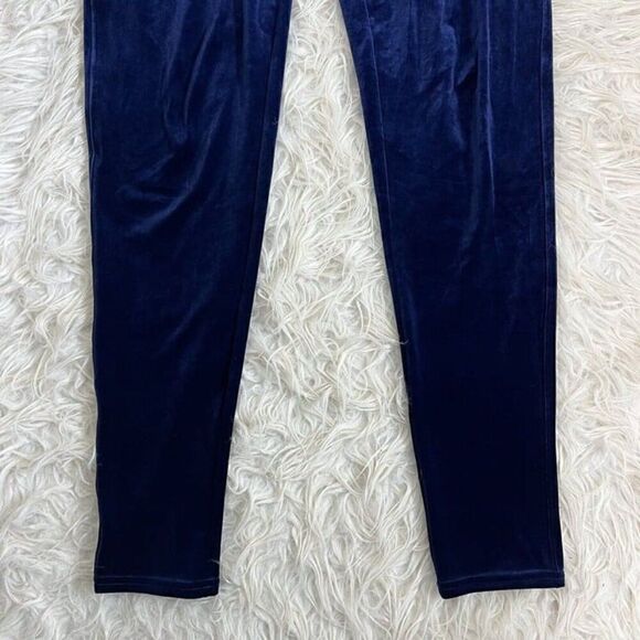 SPANX Blue Lapis Night Velvet High Waist Velour Leggings Women Plus Size 1X Pant - Picture 7 of 12